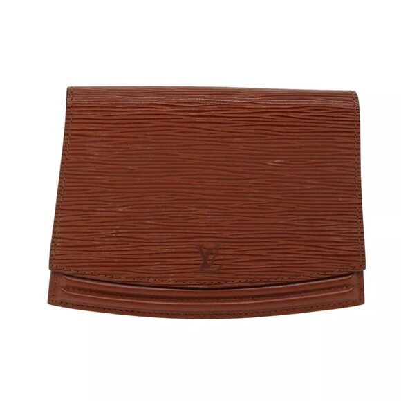 LOUIS VUITTON Epi Tilsitt Pouch Brown M52603 LV Auth ep3395 - Picture 9 of 16